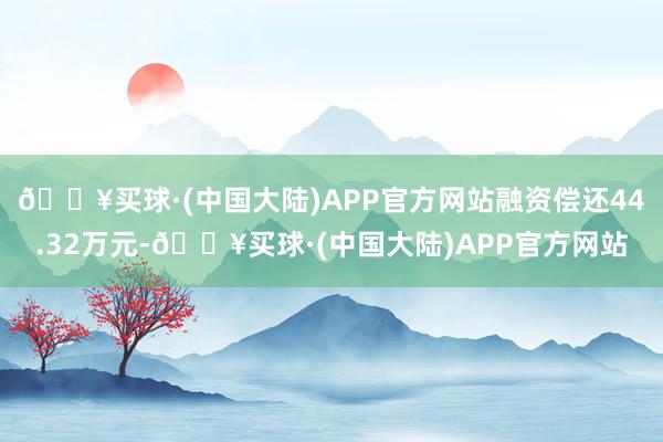 🔥买球·(中国大陆)APP官方网站融资偿还44.32万元-🔥买球·(中国大陆)APP官方网站