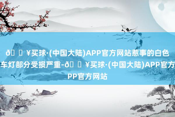 🔥买球·(中国大陆)APP官方网站惹事的白色轿车车灯部分受损严重-🔥买球·(中国大陆)APP官方网站