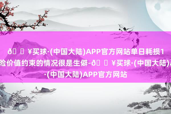 🔥买球·(中国大陆)APP官方网站单日耗损12次谋害其风险价值约束的情况很是生僻-🔥买球·(中国大陆)APP官方网站