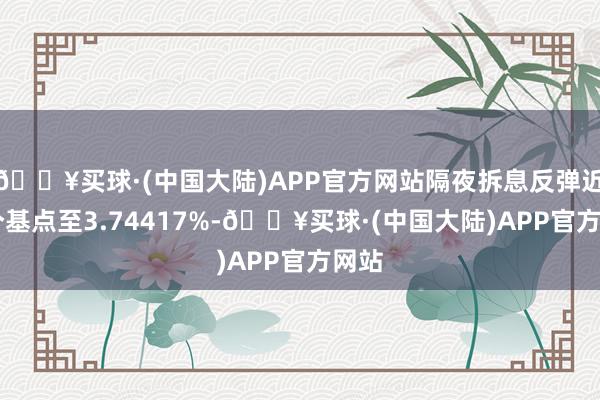 🔥买球·(中国大陆)APP官方网站隔夜拆息反弹近15个基点至3.74417%-🔥买球·(中国大陆)APP官方网站