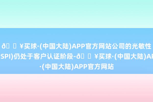 🔥买球·(中国大陆)APP官方网站公司的光敏性聚酰亚胺(PSPI)仍处于客户认证阶段-🔥买球·(中国大陆)APP官方网站